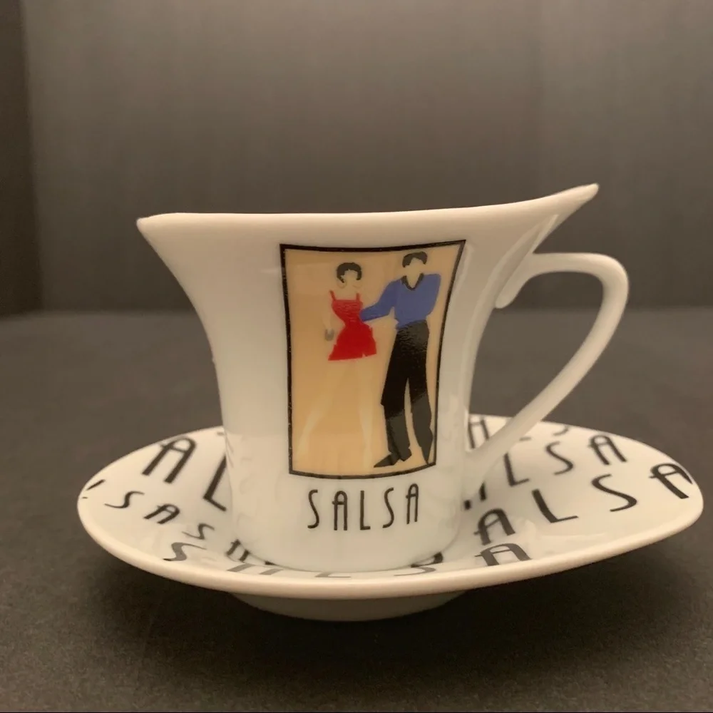 Bijoux Terner set of 4 espresso cups and saucers